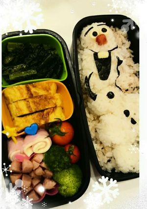 アナ雪のオラフ♪キャラ弁-レシピのメイン写真