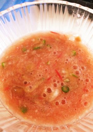 長芋のとろっとろ麺つゆ〜夏野菜入り-レシピのメイン写真