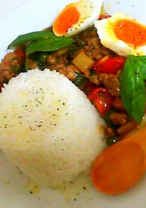 野菜もたっぷりガパオライス♪-レシピのメイン写真