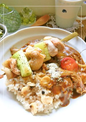 福井発✫BIG焼き鳥カレー-レシピのメイン写真