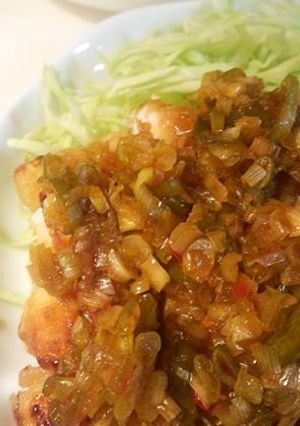 油淋鶏 ユーリンチー 鶏胸肉ねぎソース-レシピのメイン写真