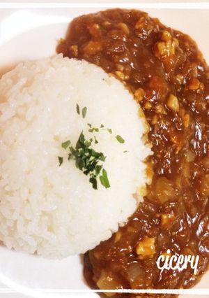 ㉟時短 簡単 大量玉ねぎのカレーキーマ風-レシピのメイン写真