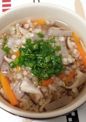 そばごめ（そばの実の汁物）-レシピのメイン写真