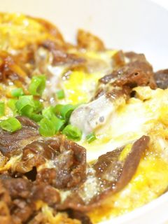 簡単とろとろ半熟卵とじ牛丼♪-レシピのメイン写真