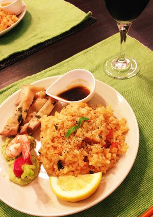 炊飯器で二品！チキンとトマトリゾット☆-レシピのメイン写真