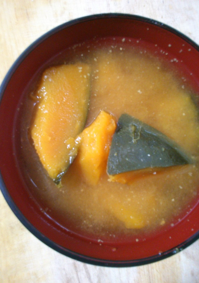 簡単 早い かぼちゃのお味噌汁-レシピのメイン写真