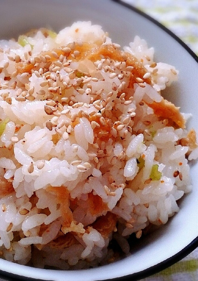 油揚げと大根の葉の甘辛混ぜごはん♪-レシピのメイン写真