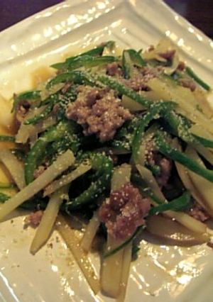 ★じゃがいもとピーマンの中華風炒め物★-レシピのメイン写真