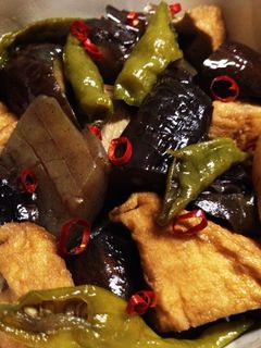 なす、ししとう、厚揚げこんにゃくの甘辛煮-レシピのメイン写真
