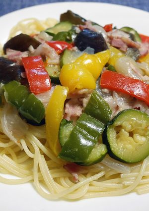 うまっ♪甘み引き立つ☆蒸し野菜のパスタ-レシピのメイン写真