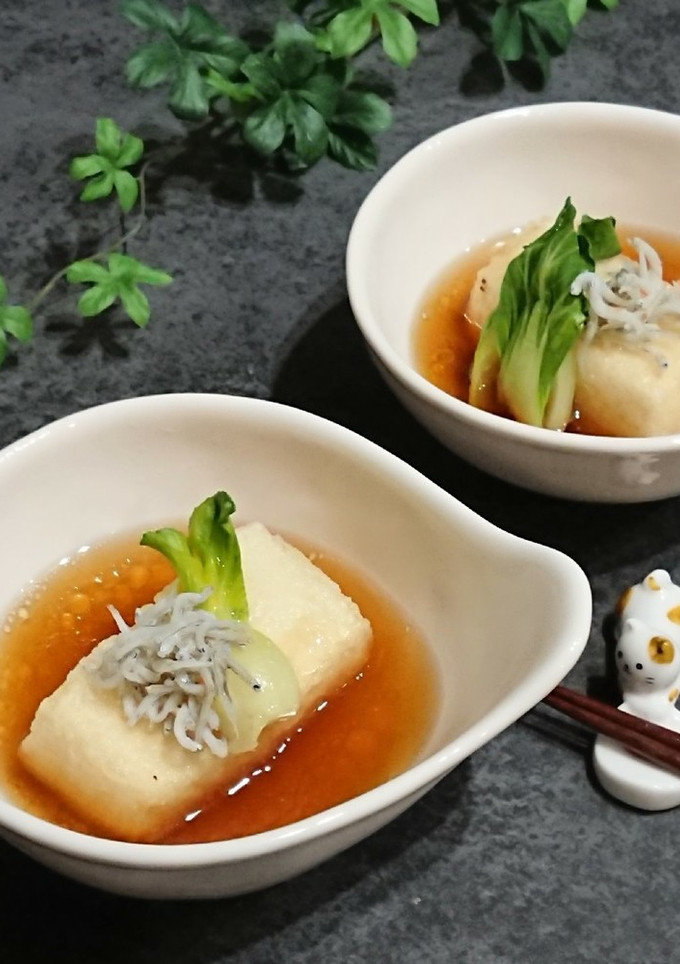 彼の好きな大定番。揚げ焼き揚げだし豆腐-レシピのメイン写真
