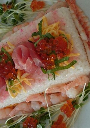 誕生日用 飾り寿司-レシピのメイン写真