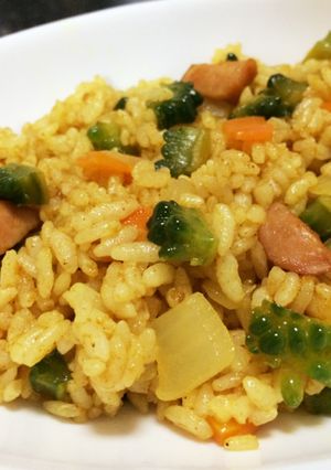 ゴーヤのカレーチャーハン-レシピのメイン写真