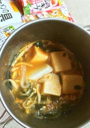 山ご飯！コッヘルひとつ3分速攻お鍋壱-レシピのメイン写真