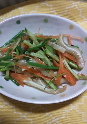 さっぱりコリコリ♪ミミガーの野菜ポン酢-レシピのメイン写真