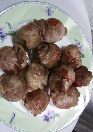 ジュ～シ～(´▽｀*) 肉巻きトマト♪-レシピのメイン写真