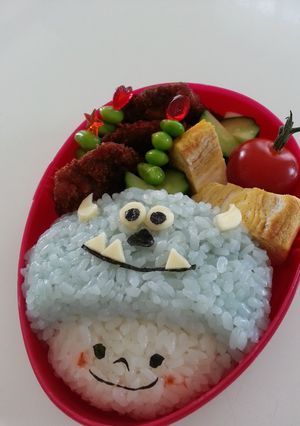 キャラ弁☆サリーのかぶりものしてる子-レシピのメイン写真