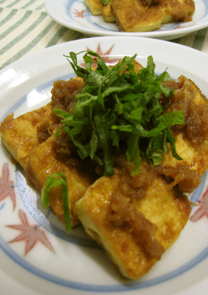 焼き厚揚げ☆大根おろしのソースで-レシピのメイン写真