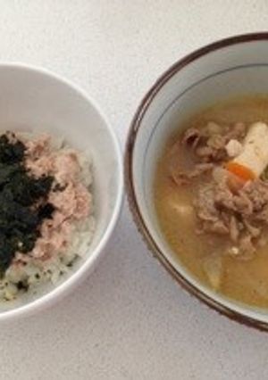 うちの朝ごはん♬ツナマヨごはん-レシピのメイン写真