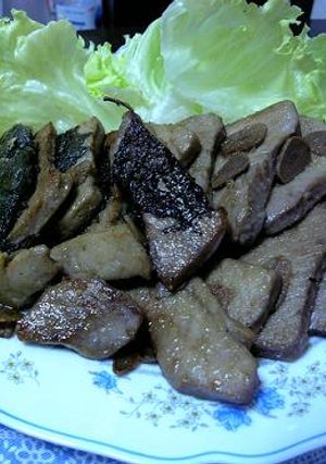大葉にんにく醤油でマグロステーキ-レシピのメイン写真