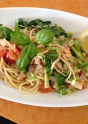 アンチョビとトマトのダイエットパスタ-レシピのメイン写真