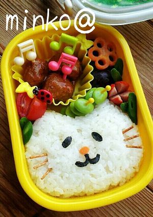 簡単キャラ弁･デコ弁 ねこちゃん♪-レシピのメイン写真