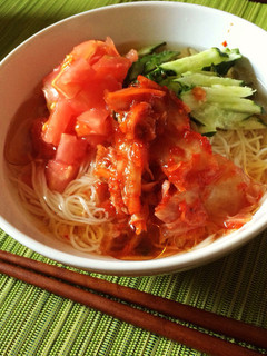 ぶっかけ韓国冷麺風そうめん-レシピのメイン写真