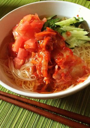 ぶっかけ韓国冷麺風そうめん-レシピのメイン写真