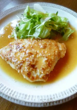 鶏むね肉のみそバターソース♪-レシピのメイン写真