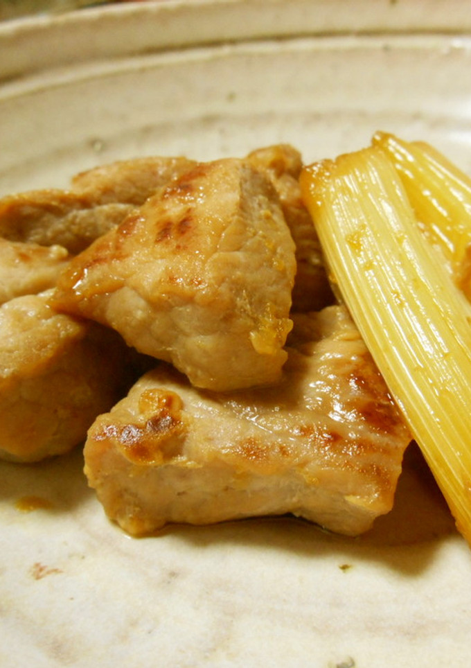 豚もも角切り肉の生姜焼き-レシピのメイン写真