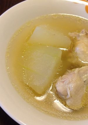 圧力鍋でトロトロ　手羽元と冬瓜のスープ-レシピのメイン写真