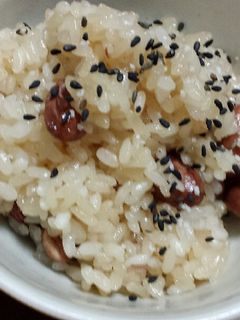 炊飯器で作る醤油赤飯-レシピのメイン写真