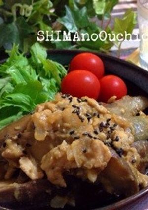 茄子と鶏挽肉のピリ辛ごま麻婆-レシピのメイン写真