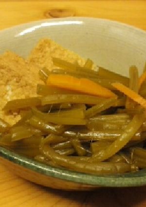 芋づると絹厚揚げの煮物-レシピのメイン写真