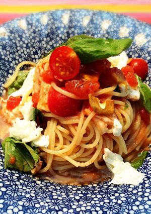 トマトの冷製パスタ-レシピのメイン写真