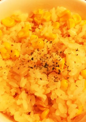 ツナコーンバターの洋風炊き込み御飯♡-レシピのメイン写真