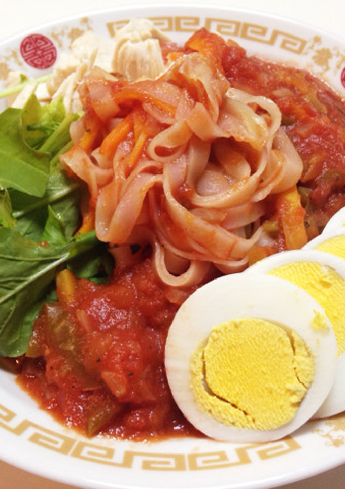 トマトと鶏ささみの、あっさり麺-レシピのメイン写真