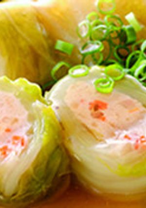 白菜ロールの昆布だしあんかけ-レシピのメイン写真