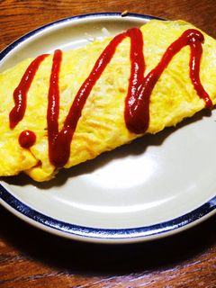 ひき肉ともやしで♪オムレツ♡-レシピのメイン写真