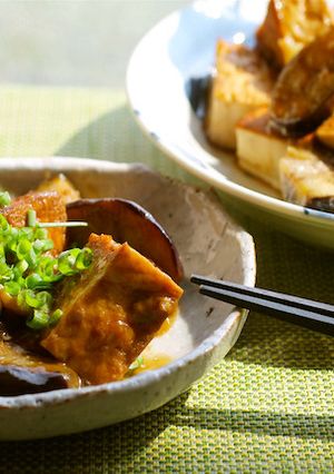 ナスと厚揚げのニンニク醤油煮-レシピのメイン写真