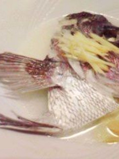 レンジで簡単! 鯛のカブトの酒煮-レシピのメイン写真
