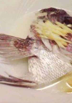 レンジで簡単! 鯛のカブトの酒煮-レシピのメイン写真