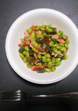 枝豆とオクラのスパイシーサラダ-レシピのメイン写真
