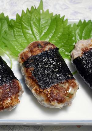 簡単!大葉×チーズ×魚すり身の磯辺巻き-レシピのメイン写真
