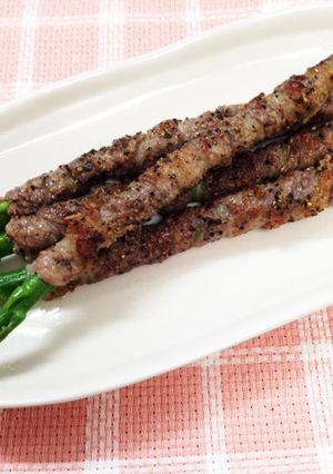 牛肉のアスパラ巻き♪-レシピのメイン写真