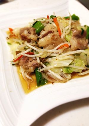 簡単スピード料理ネギ塩ホルモン炒め-レシピのメイン写真