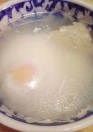 レンジで超クイック！　朝のスープ卵-レシピのメイン写真