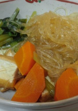 簡単!小松菜と厚揚げのオイスター風味-レシピのメイン写真