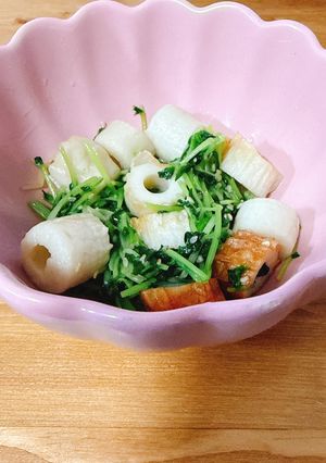 豆苗とちくわの炒め物-レシピのメイン写真