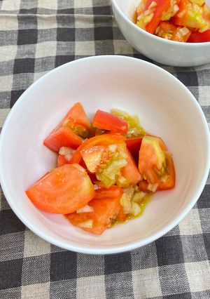 トマトのカレー風味マリネ　ここから栄養士-レシピのメイン写真